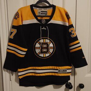 Reebok NHL Ice Hockey Boston Bruins Bergeron #37 Jersey - Youth Size L/XL